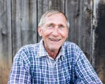 Happy smiling elder senior man portrait